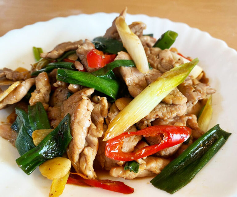 永老師-用濃濃的台灣菜感受本土的味道-豬肉炒青蔥