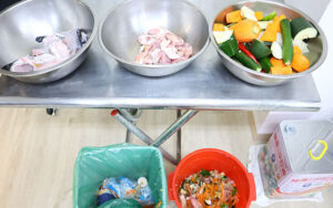 中餐葷食丙級模擬考-多餘食材回收與廚餘分類